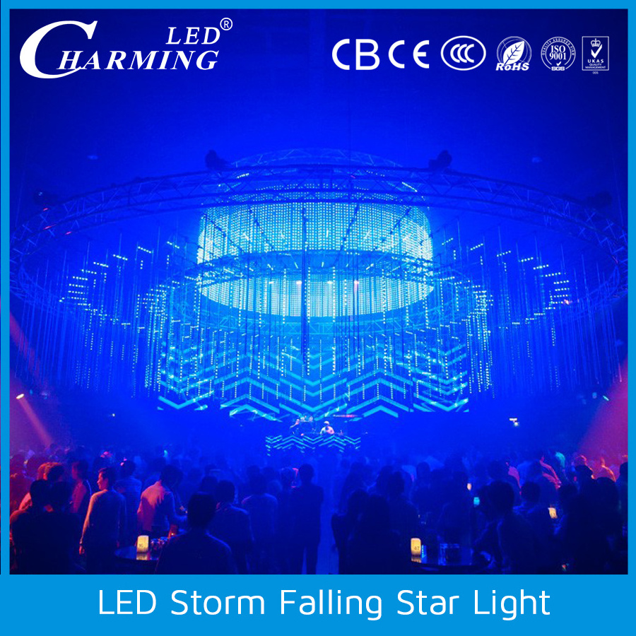 DMX LED Storm Falling Star 3D Vertical Tube for Disco Ceiling Lighting