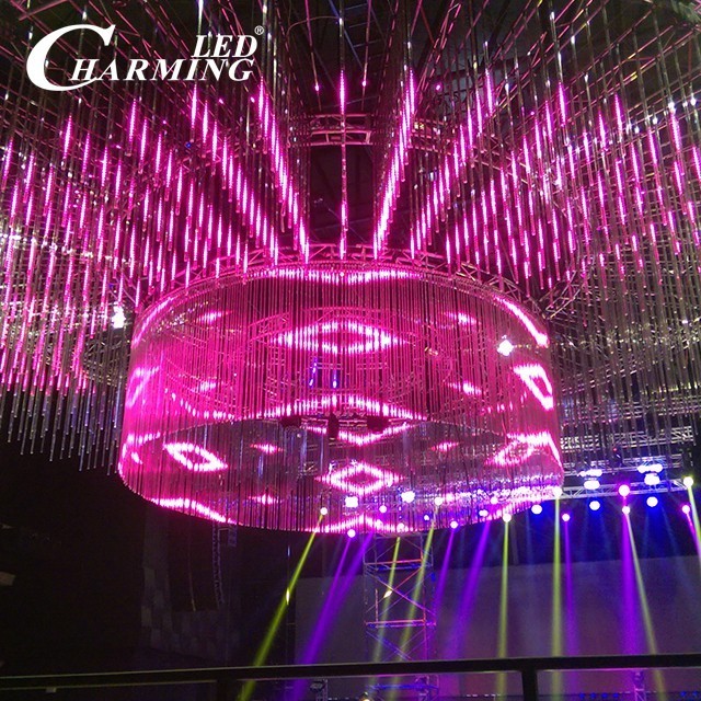 hotel /party /night club disco 3d led tube light led meteor tube light led falling star light