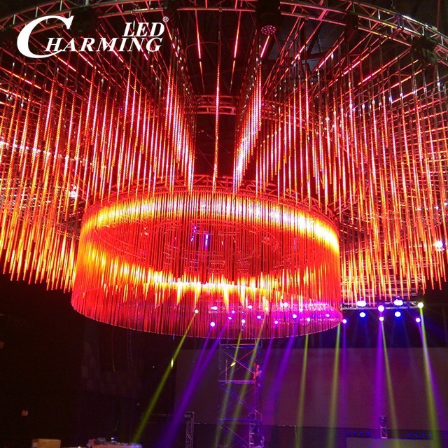 hotel /party /night club disco 3d led tube light led meteor tube light led falling star light