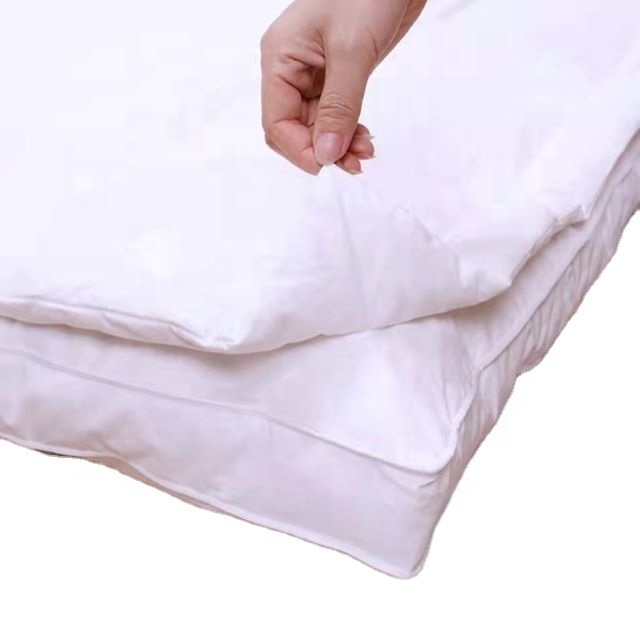 Feather Down Filling Double Layers mattress topper For Home And Hotel Using