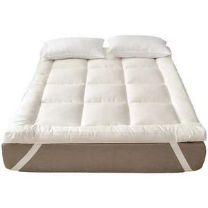 Bedroom Furniture Bed Soft Machine Washable White Goose Down Filled Mattress Pad Bed Mattress Topper