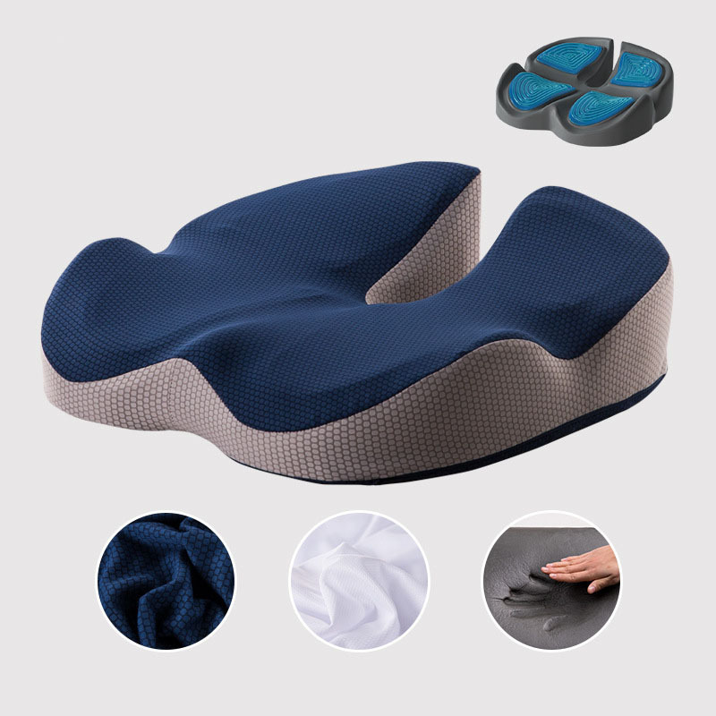 OEM custom high quality raw material gel memory foam seat cushion sitting cushion for chair office