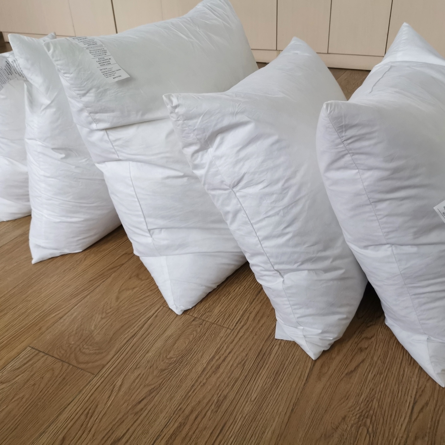 High pure white sticky Goose down pillow with cotton cover filling feather pillow core cushion insert of home