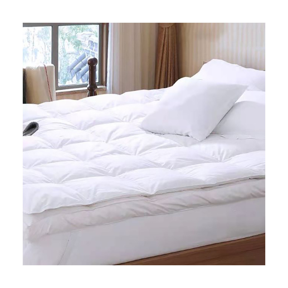 The Best 100%Cotton Soft Bed Mattress Topper with used for Hotel