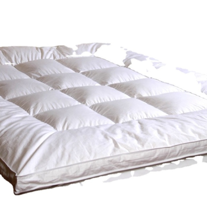 2023 China Suppliers Soft Filling Goose Down Cheap Hotel Bed Mattress Topper For Hotel mattress