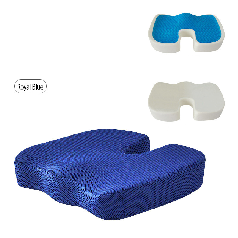 Silicone Gel Pillow Coccyx Orthopedic Gel-enhanced Comfort Foam Seat Cushion Gel Memory Foam Cool Elderly Seat Cushion