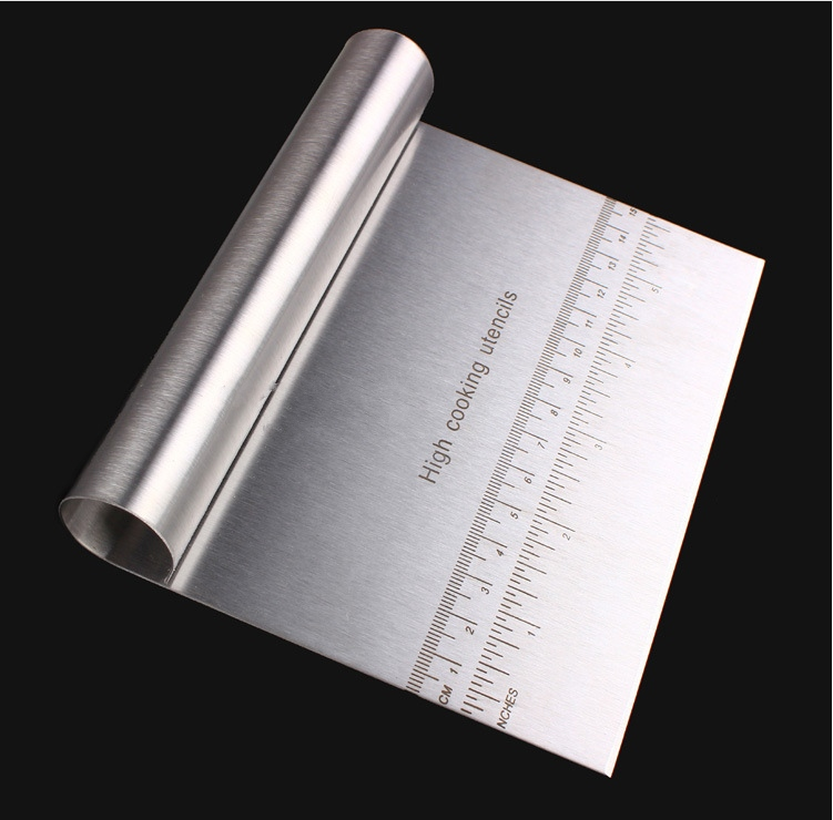 Dough Scraper Stainless Steel,Metal Scraper Cake Dough