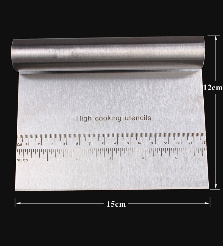 Dough Scraper Stainless Steel,Metal Scraper Cake Dough