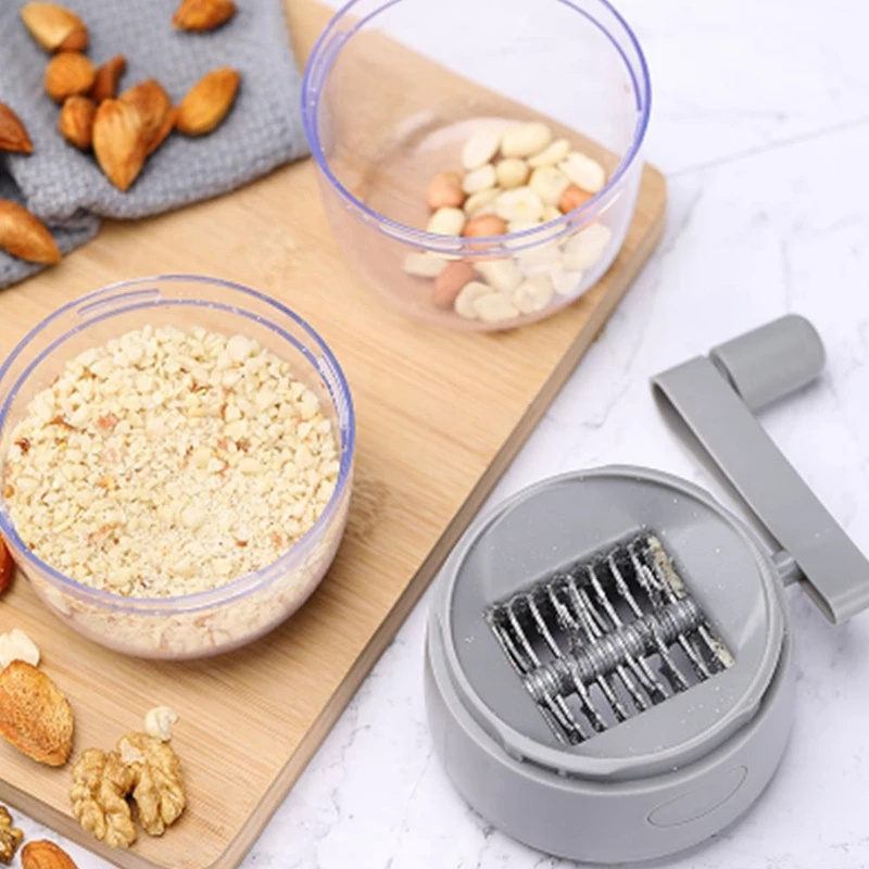 Gray Color Dried Fruit Peanut Grinder Kitchen Household Crusher Multifunctional Hand Nut Crusher Manual Masher