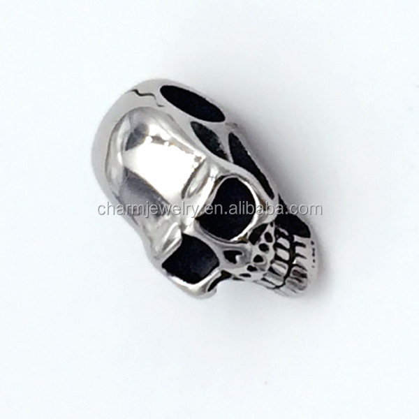 Punk Jewelry Findings Stainless Steel charm skull beads for jewelry making BXPJ002