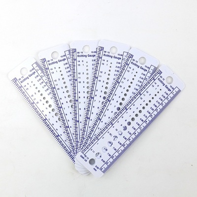 Charmkey Factory Sale Knitting Needle Measurement Tool DIY Tool Handicrafts Needle Counter Knitting Needle Gauge Ruler