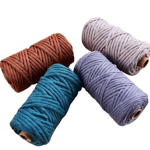 Charmkey Hot Sale Bohemian Handmade Knitting Yarn 3mm-5mm Cotton Macrame Wall Hanging Tapestry