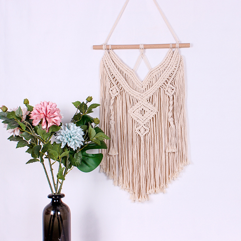 popular Hot Sale Macrame Wall Hanging Small Art Woven Wall Decor Boho Chic Home Decoration,TOYS0043