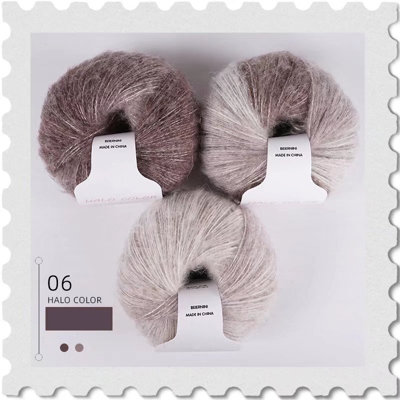 Multi Color Soft Wool Yarn Knitting Soft Mohair Knit Wool acrylic blend Yarn DIY for  Scarf Crochet Thread Supplies