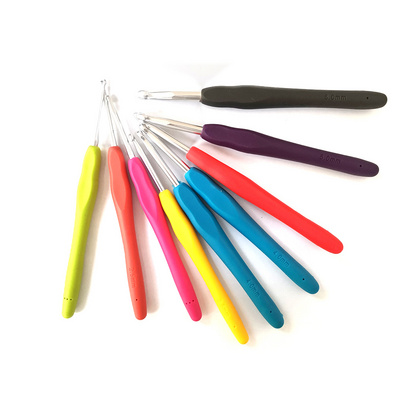 Charmkey Multi-color Plastic Craft Knit Crochet Hooks Knitting Needles Weave Craft 9 PCS/set