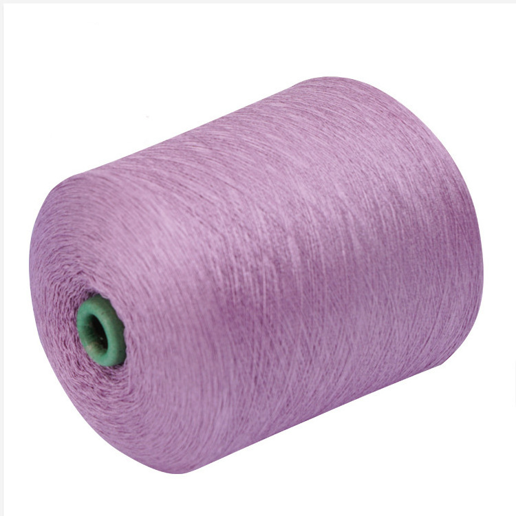 High quality 28NM regenerated polyester nitrile dyed yarn recycled RPET acrylic dyed regenerated polyester yarn