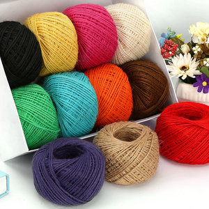 DIY Jute Rope Natural Jute Twine Colorful 1.5-10mm Retro Style Rustic String Cord Rope