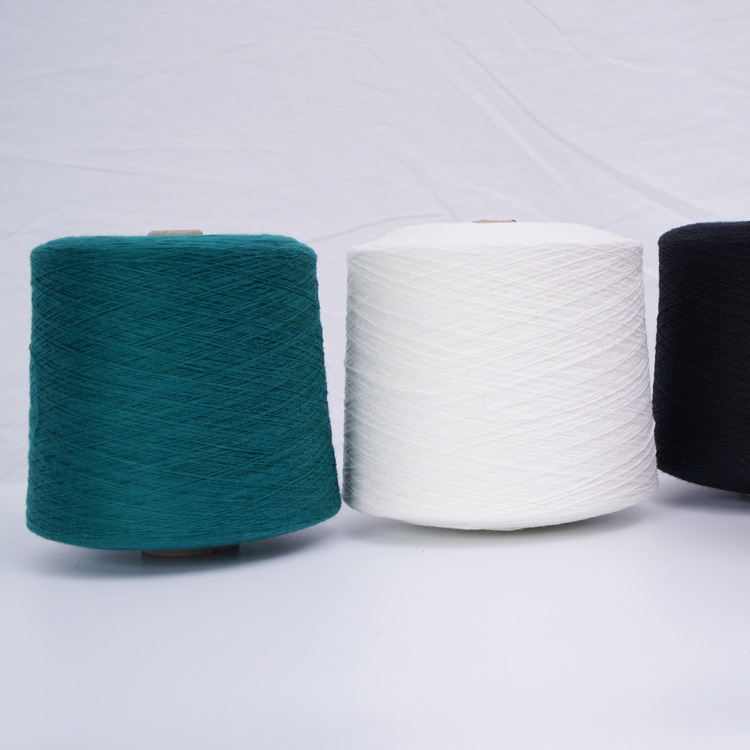 High quality 28NM regenerated polyester nitrile dyed yarn recycled RPET acrylic dyed regenerated polyester yarn