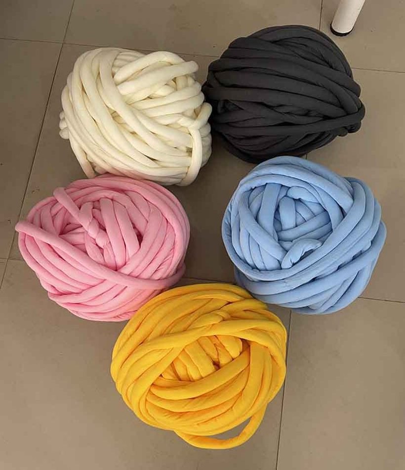 Cheap Price Hollow Giant Tubular Tube Chunky Jumbo Yarn for Blanket