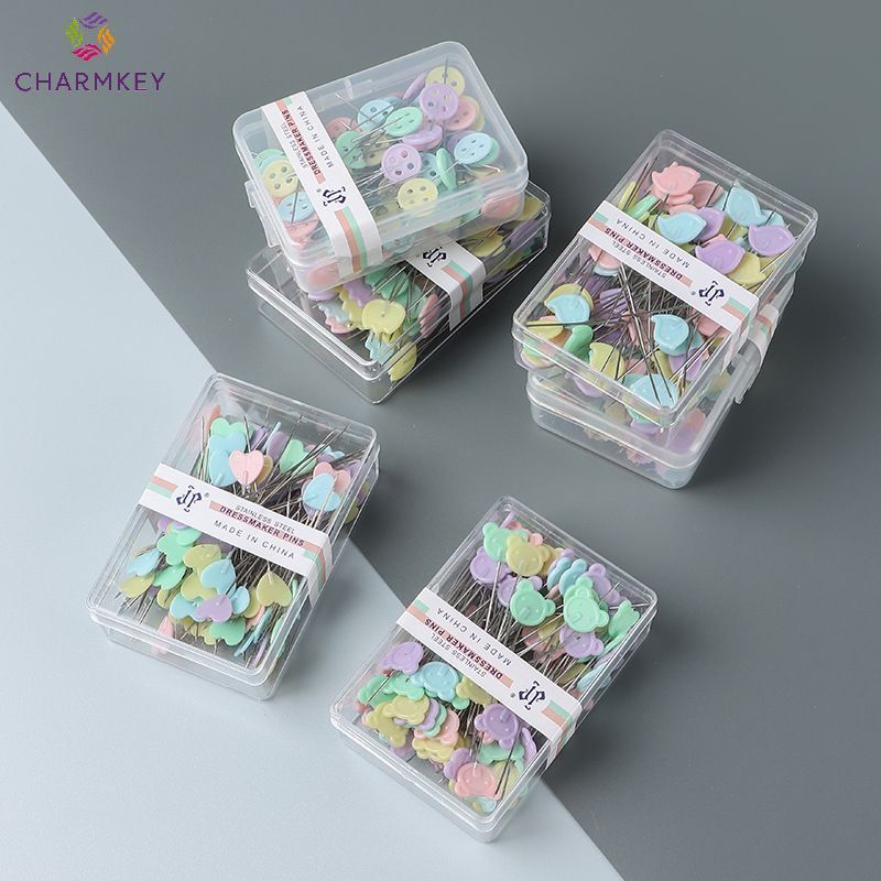 Charmkey Colored Stainless Steel Pin Safety Needle Sewing Tool Mark Buckle Anti-release Buckle Pin