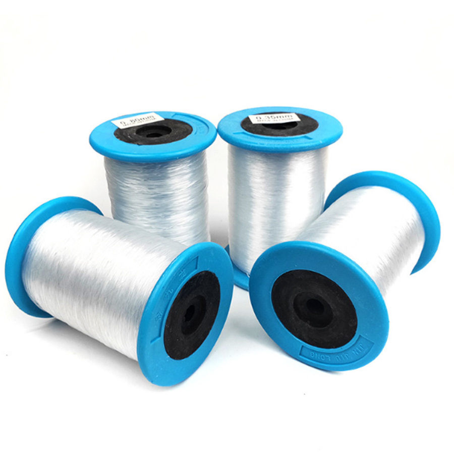 wholesale 0.2-1mm high strength bonded nylon sewing thread,nylon transparent thread for sewing