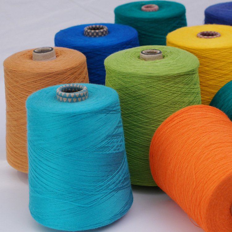 The best selling good quality High bulkly 100% acrylic thread for knitting dyed on cone made in China