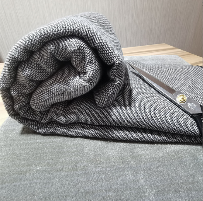 Charmkey standard grey tufting gun primary cloth fabric high quality cotton Polyester monk cloth for rugs