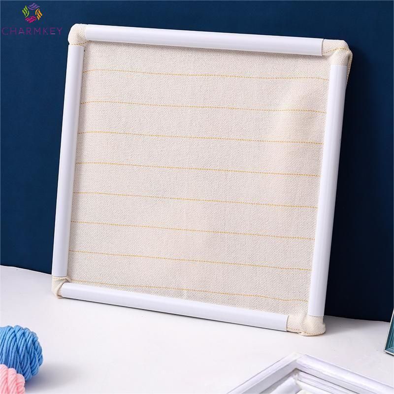 High Quality Cheap price Square clip-on embroidery eco-friendly plastic cross stitch tool PVC embroidery frame