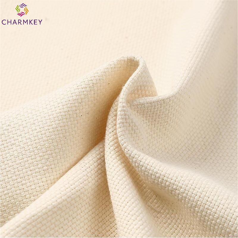 Factory wholesale 100% cotton cloth fabric DIY material embroidered monk tufting cloth