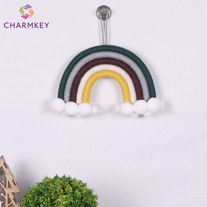 Rainbow Cloud Handmade Knitted Home Decorative Macrame Rainbow Wall Hanging For Home Decoration