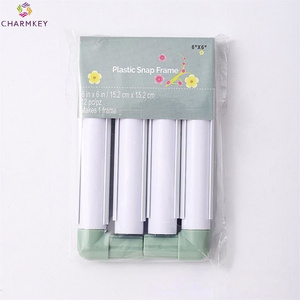 High Quality Cheap price Square clip-on embroidery eco-friendly plastic cross stitch tool PVC embroidery frame