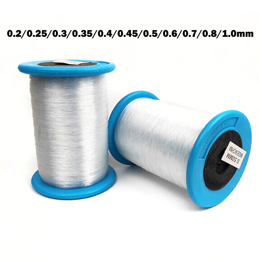 wholesale 0.2-1mm high strength bonded nylon sewing thread,nylon transparent thread for sewing