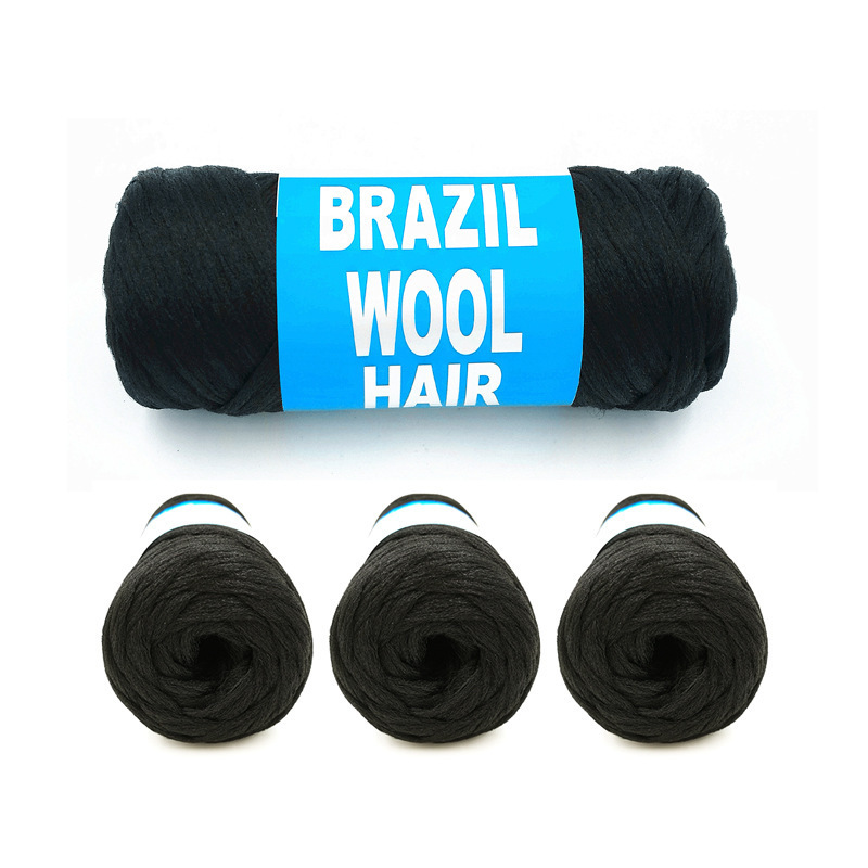 Wholesale hot-sale Premium Synthetic Hair 100% Acrylic Yarn Brazilian Wool Yarn Hair Human Hair Wigs