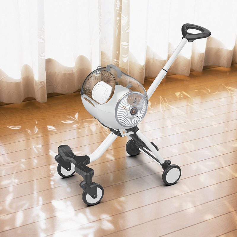 2023 new cat pet stroller aluminum frame big pet stroller with detachable carrier pet stroller japanese