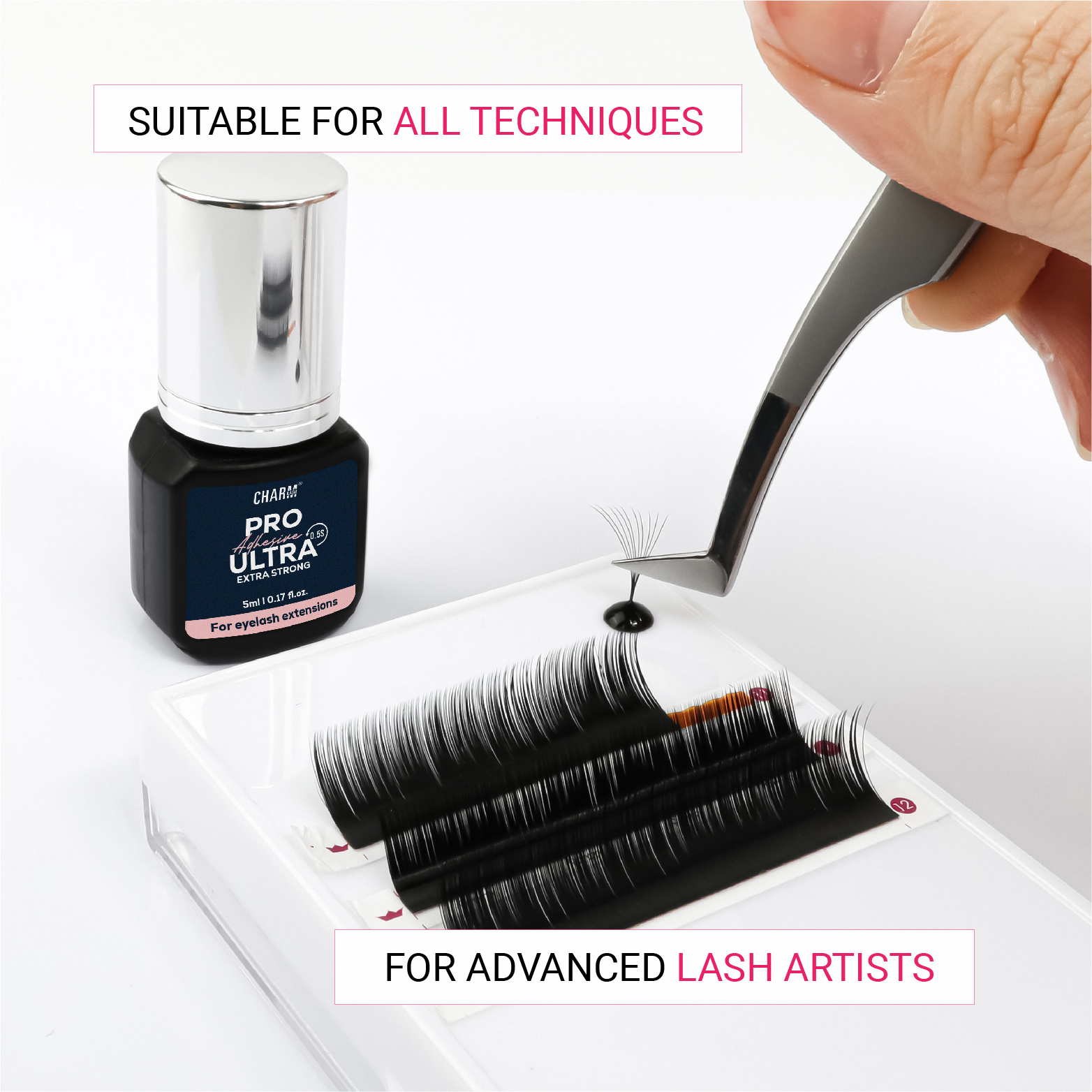 Pro ultra adhesive lash adhesive glue fast drying private label waterproof eyelash glue long lasting lash glue wholesale