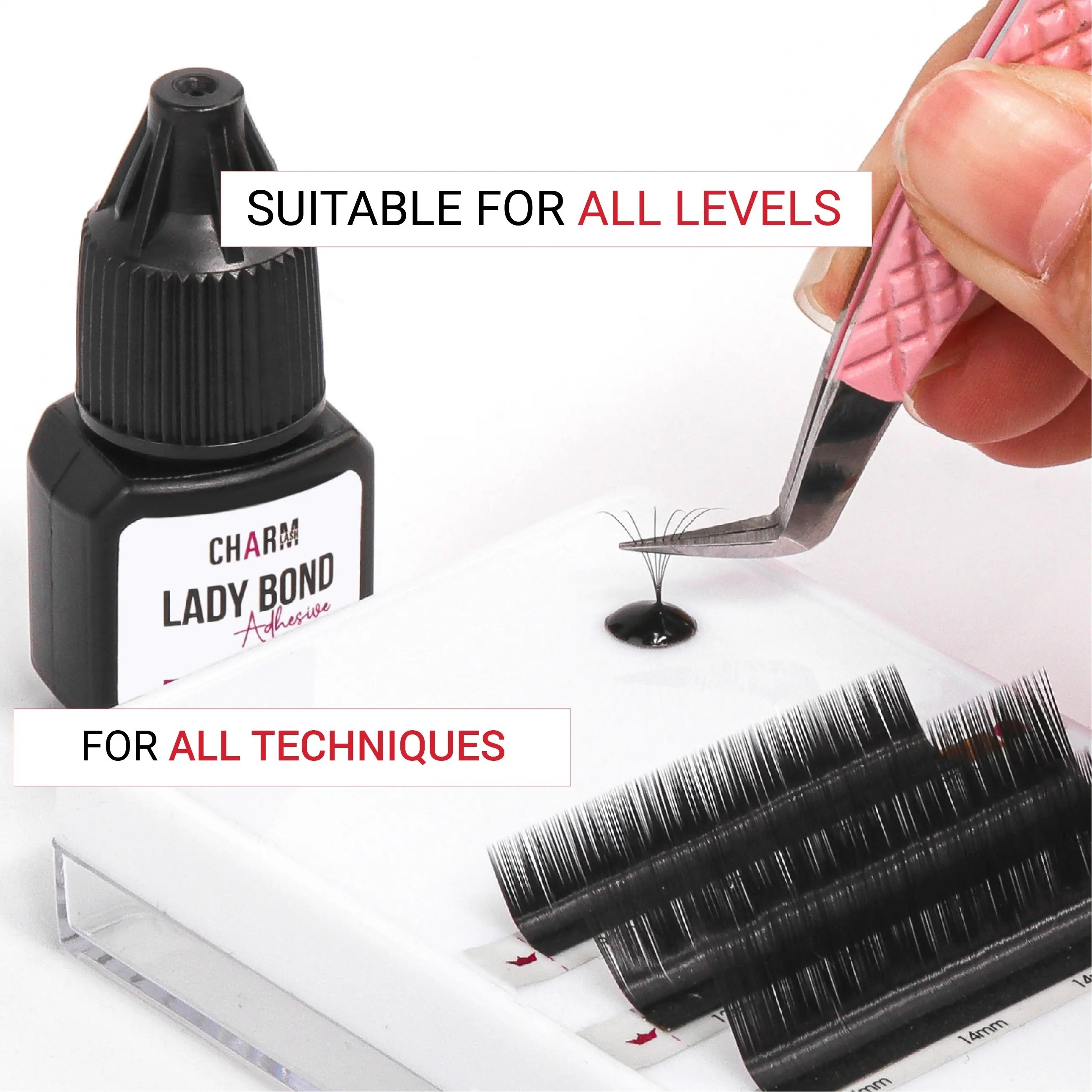 Wholesale all humidity glue eyelash sensitive waterproof glue lashes extension vegan adhesive lash extension supplies ODM OEM