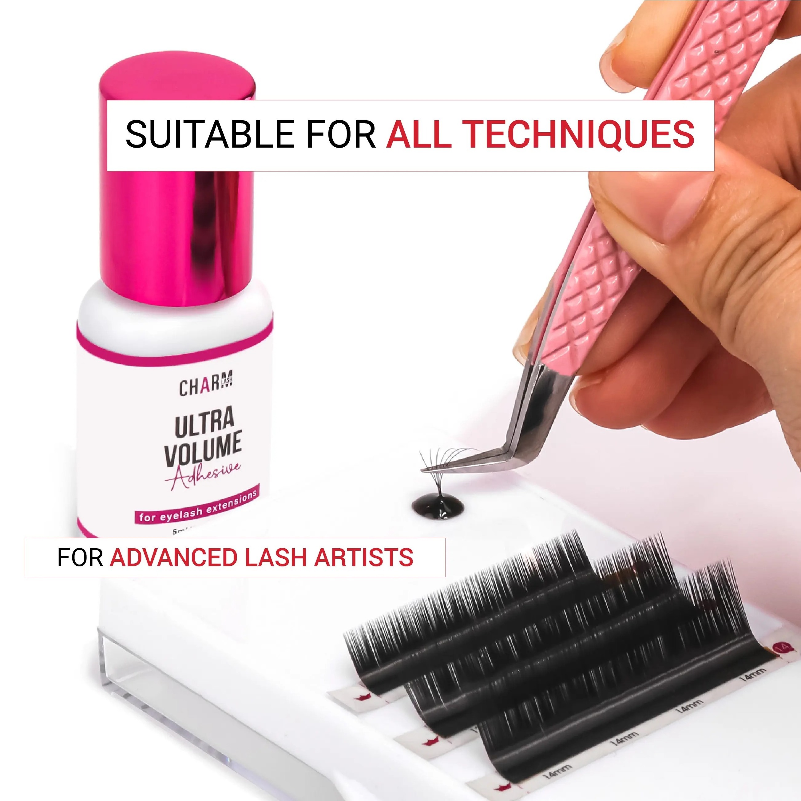 Ultra volume adhesive strong hold fast dry lash extensions glue 1 sec oil resistant glue eyelash extension volume lash extension