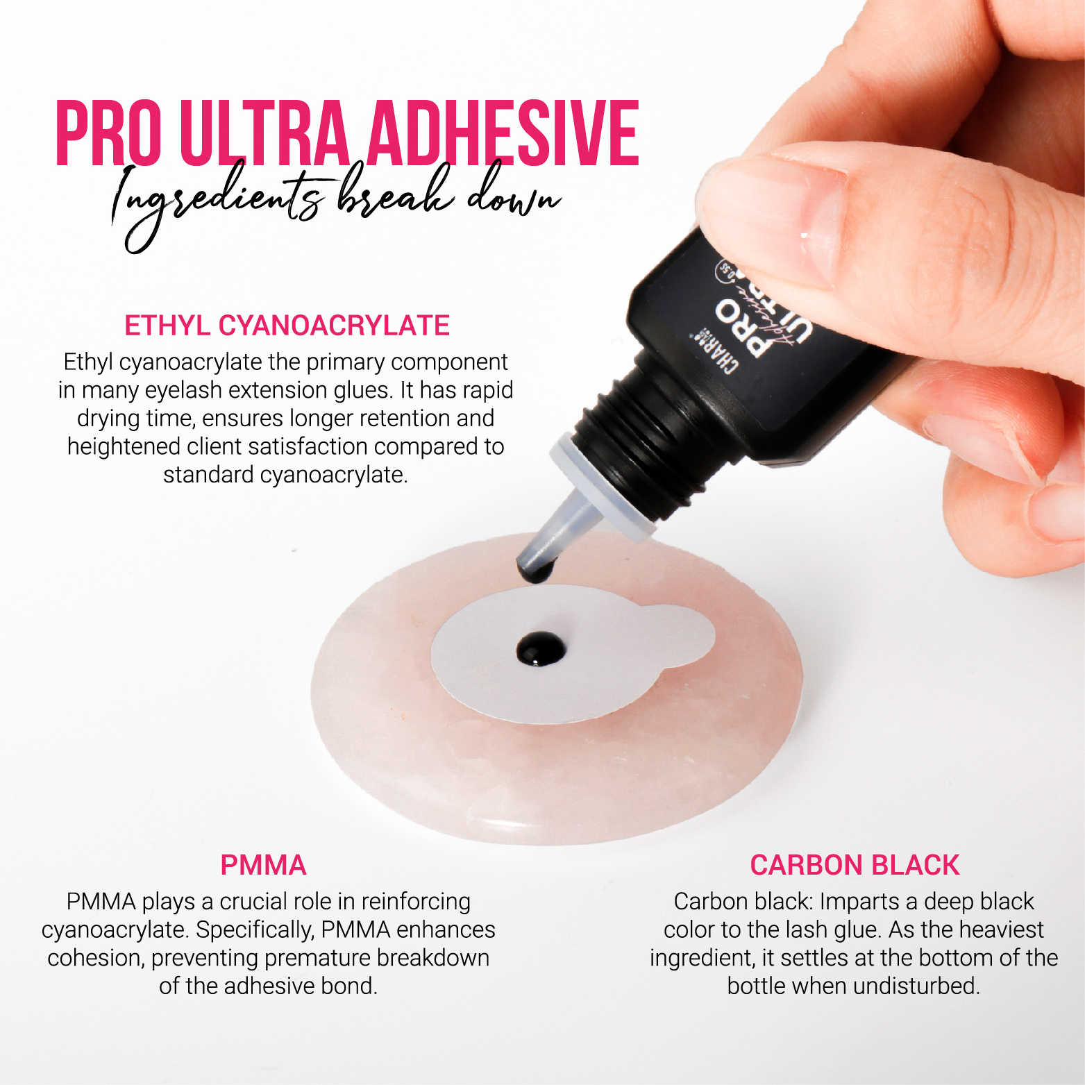 Pro Ultra adhesive fast drying glue  eyelashes long retention lash adhesive eyelash glue for sensitive korean lash adhesive