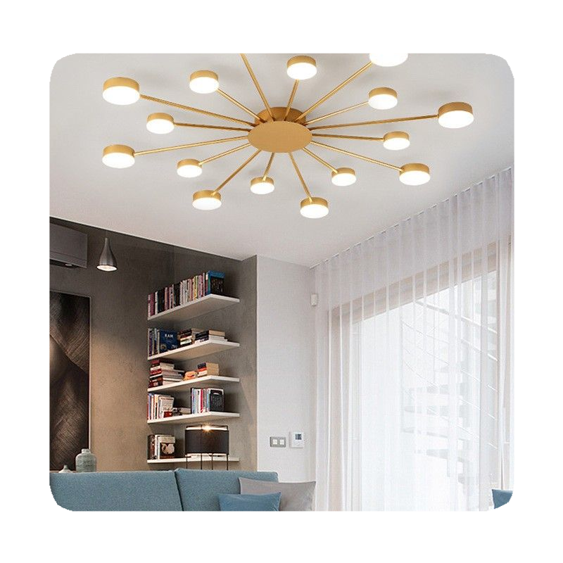 New New Lamp For Living Room Dinner Room Nordic Home Decor Lighting Indoor Bedroom Sunflower Led Ceiling Lights 2024