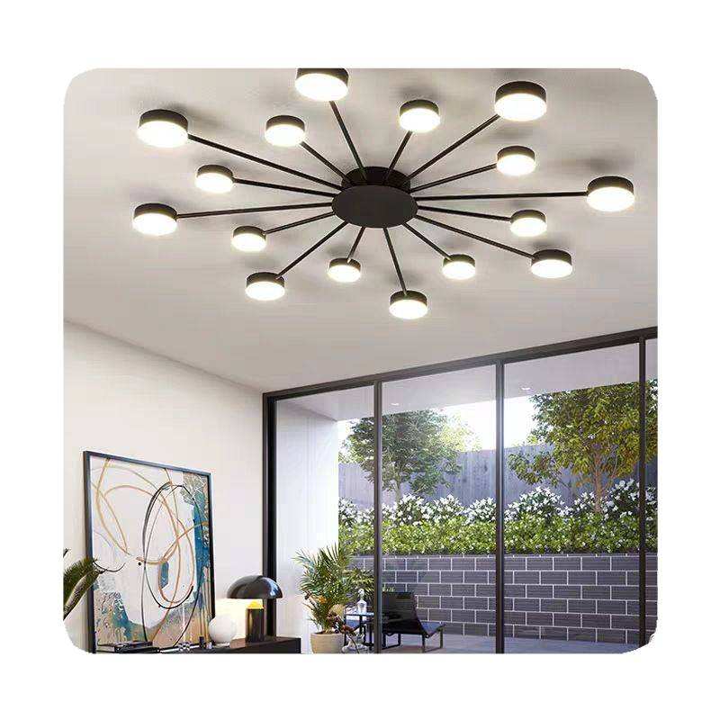 New New Lamp For Living Room Dinner Room Nordic Home Decor Lighting Indoor Bedroom Sunflower Led Ceiling Lights 2024