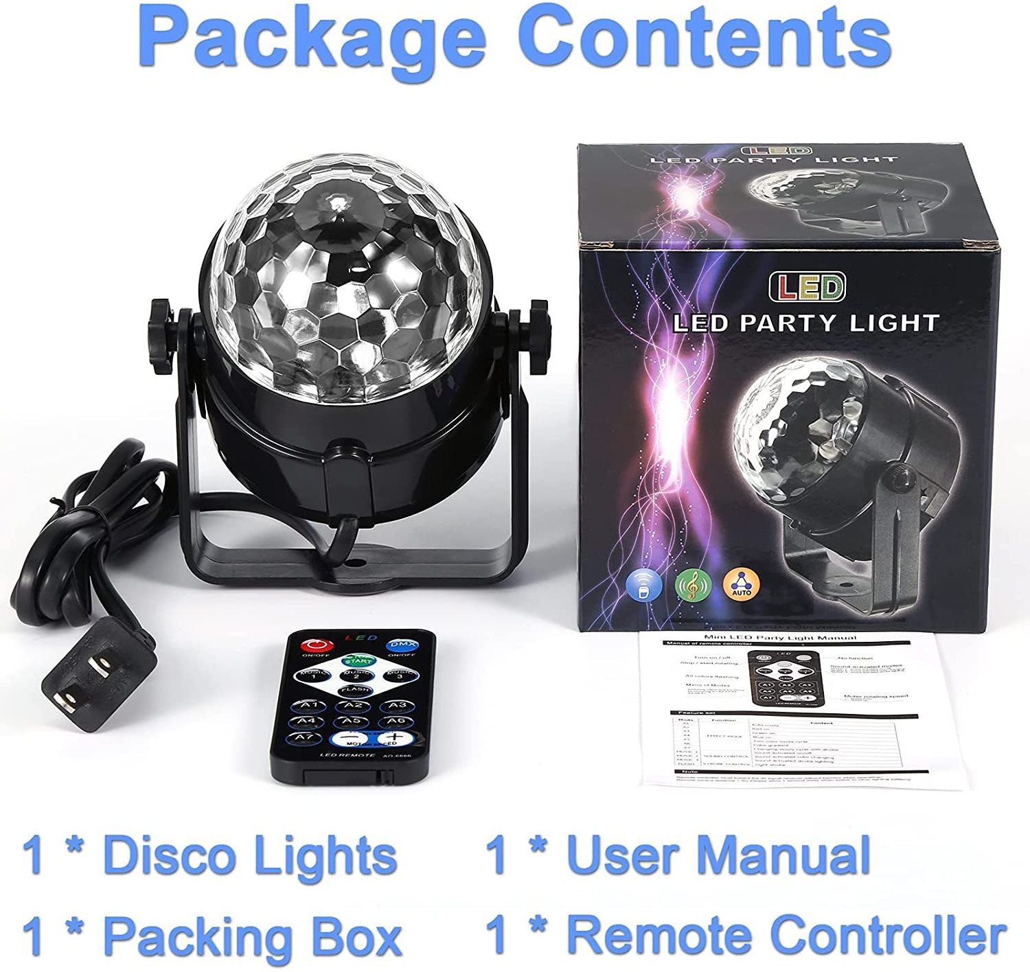 Music LED Projector Lamp Disco Laser Lighting Wedding Stage LED Strobe Light 2024 RGB NEW Star Mini Night Club DJ Party 80 IP65