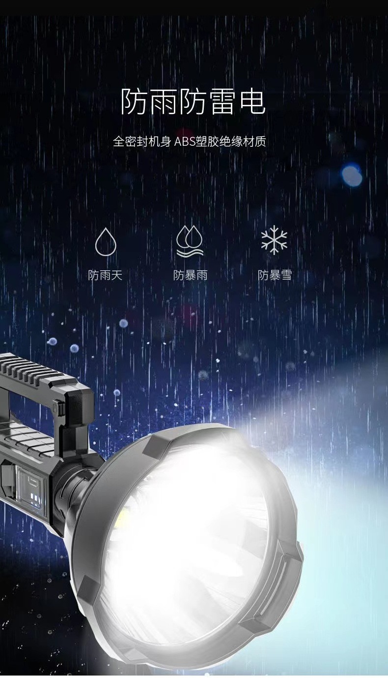 NEW Wholesale High Quality Waterproof Outdoor Work Light 90000 Lumens Led Super Bright Searchlight Rechargeable Spotlight Flashl