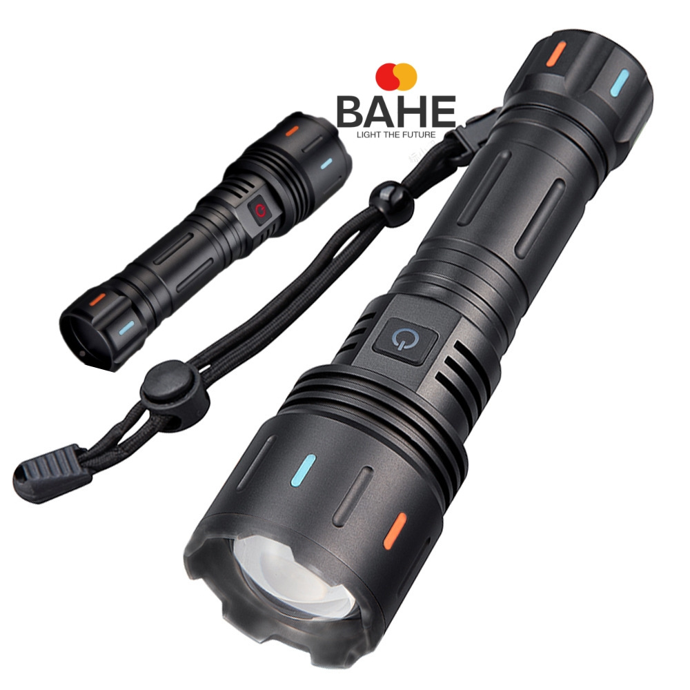 2024NEW High Power 30w Led Flashlight Spotlight Long Range Type-c Fast Charging With Fluorescent Night Light Tactical Flashlight