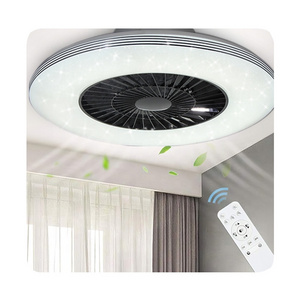 Best Selling New Star Shape Lighting Fans Remote Control Romantic Ceiling Fan With Led Lights 2024