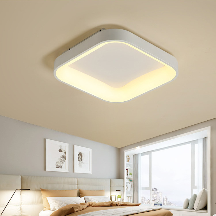 New 5cm Ultra-thin Modern Acrylic Lamp Nordic Flush Mount Lighting Led Ceiling Light for Homes Metal Plastic 90 Surface Mounted