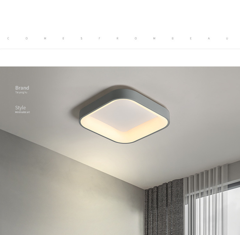 New 5cm Ultra-thin Modern Acrylic Lamp Nordic Flush Mount Lighting Led Ceiling Light for Homes Metal Plastic 90 Surface Mounted