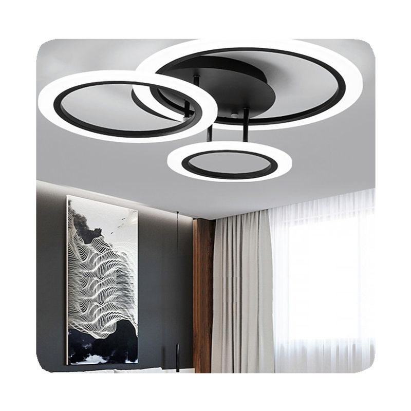 New New Design Led Ceiling Light Indoor Flush Mount Ceiling Lights Brushed Nickel For Living Room Bedroom 2024