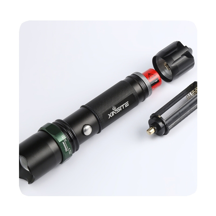 New Super Bright Flashlight Waterproof Torch Usb Rechargeable Led Hand Light Shocker For Self Defense With Safety Hammer 2024