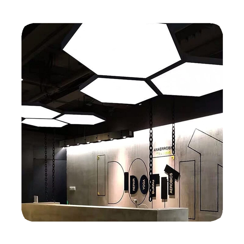 New Commercial Lamp 60mm Wide Led Light Ceiling Light Led Office Garage Lamp Hexagon Led Batten Light 2024