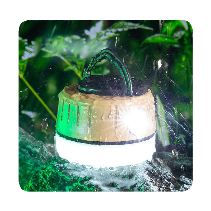 solar lights outdoor New Emergency 600 Lumen Multifunctional Tent Waterproof Portable Solar Rechargeable Camping Lamp With Magnetic 2024